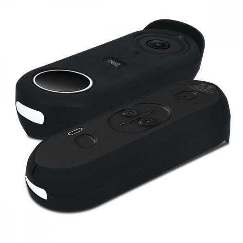 Ochranný kryt pro Nest Hello Video Doorbell, Kwmobile, černý, silikon, 48246.01