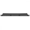 Patch Panel Cat6 s 24 porty RJ45 a montáží do racku, Kwmobile, Black, Metal, 48307.01.01