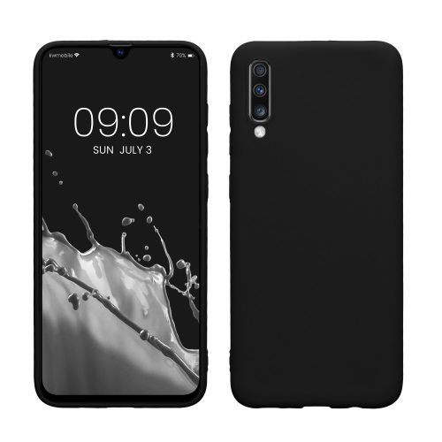 Pouzdro pro Samsung Galaxy A70, silikonové, černé, 48427.47