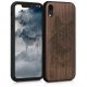 Pouzdro pro Apple iPhone XR, dřevo, hnědé, 46748.04