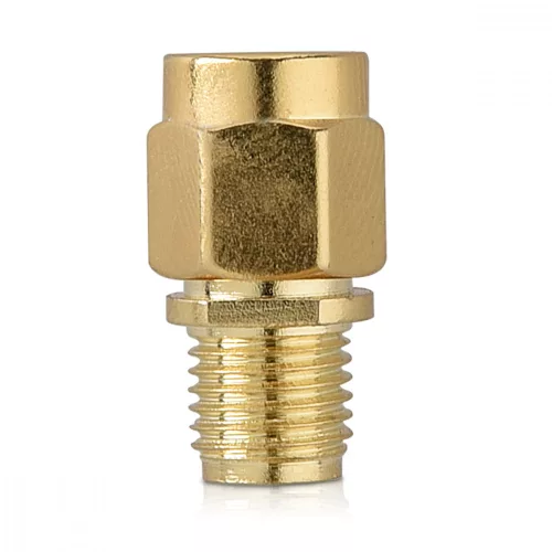 Sada 4 koaxiálních adaptérů SMA samec na SMA samice, Kwmobile, Gold, Metal, 48523.01