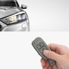 Krytka na klíče od auta pro VW / Škoda / Seat - 3 tlačítka, nubuková kůže, šedá, 48571.01