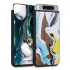 Pouzdro pro Samsung Galaxy A80, dřevo, hnědé, 48664.01
