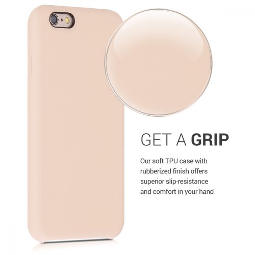 Pouzdro pro Apple iPhone 6 / iPhone 6s, silikonové, krémové, 40223.154