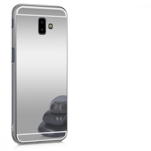 Pouzdro pro Samsung Galaxy J6 Plus, silikonové, stříbrné, 48754.42