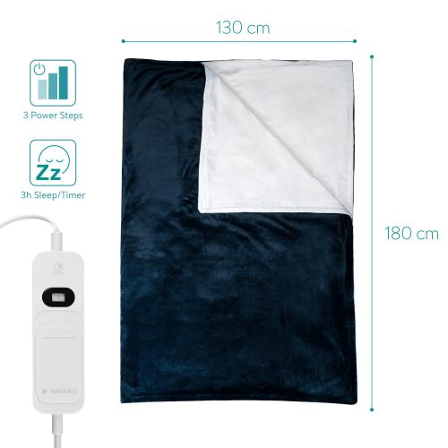Navaris vyhřívaná elektrická deka 180 x 130 cm, 45274.08.01