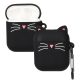 Kryt pro sluchátka Apple AirPods 2/AirPods 1, Kwmobile, Black/White, Silikon, 48919.01
