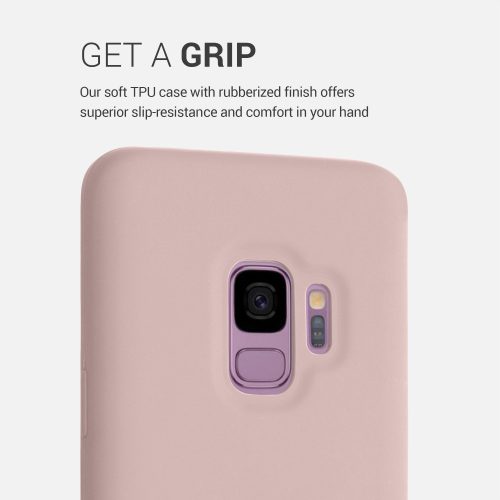 Pouzdro pro Samsung Galaxy S9, silikonové, růžové, 44182.123