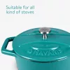 Sada 4 mini litinových hrnců Navaris, 10,5 cm, 290 ml, do trouby a na plotnu, 49079.04.01
