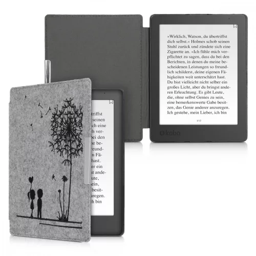Pouzdro pro Kobo Aura H2O Edition 2, Textile, Grey, 49111.01