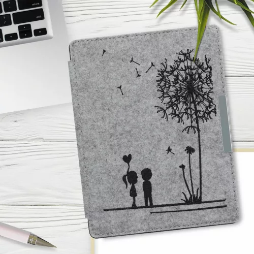 Pouzdro pro Kobo Aura H2O Edition 2, Textile, Grey, 49111.01