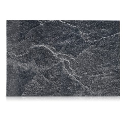 Tabla magnetica Navaris, 60x40 cm, piatra neagra, marker si 5 magneti, negru, MDF