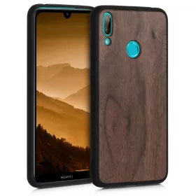   Pouzdro pro Huawei Y7 (2019) / Y7 Prime (2019), dřevo, hnědé, 49160.18