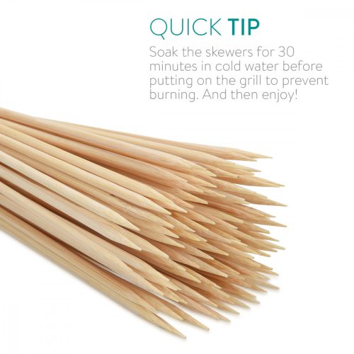 Sada 100 bambusových špízů Navaris, 300 x 3 mm, 49149,02