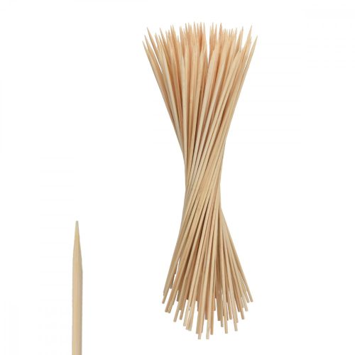 Sada 100 bambusových špízů Navaris, 300 x 3 mm, 49149,02