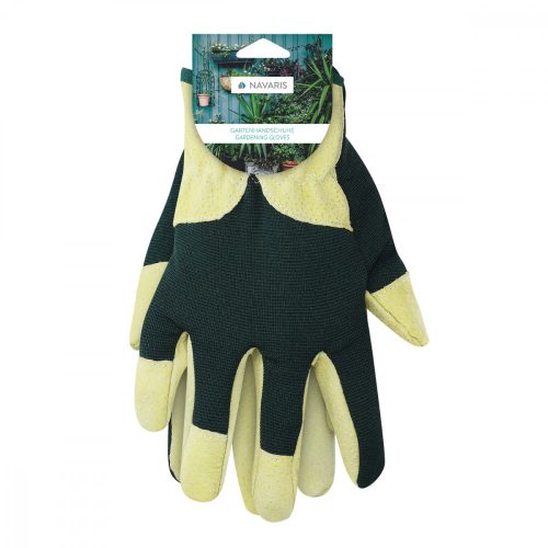 Semišové zahradnické rukavice Navaris, velikost 2XL, tkanina Spandex, 49174,05