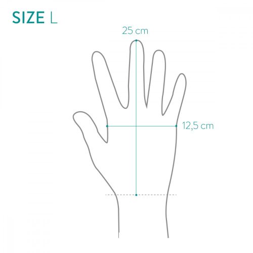 Semišové zahradnické rukavice Navaris, velikost L, tkanina Spandex, 49174.03