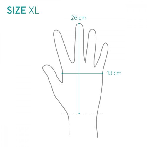 Navaris Semišové zahradnické rukavice, velikost XL, Spandex Fabric, 49174.04