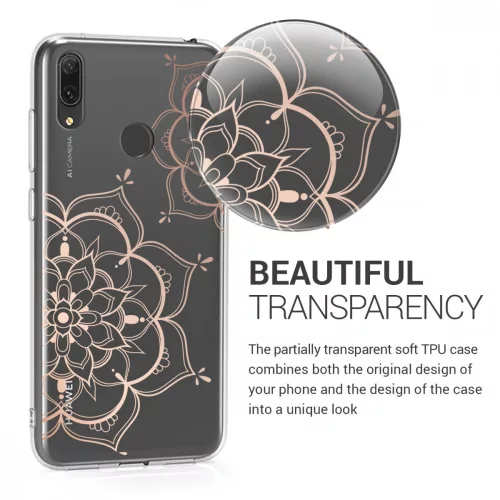Pouzdro pro Huawei Y7 (2019) / Y7 Prime (2019), silikonové, růžové, 49254.01