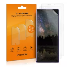   Sada 3 ochranných fólií pro Sony Xperia 1, Kwmobile, přední, průhledná, 49402.1