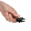 Sada 50 spon na dokumenty 32 mm, Kwmobile, černá, kov, 49442.04