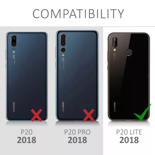 Pouzdro pro Huawei P20 Lite, silikonové, černé, 46534.12