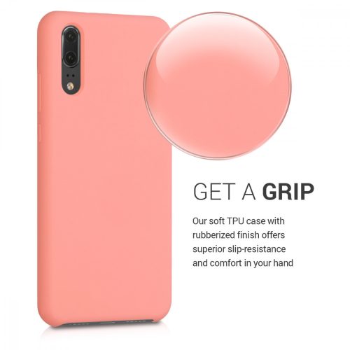 Pouzdro pro Huawei P20, silikonové, růžové zlato, 45689.76