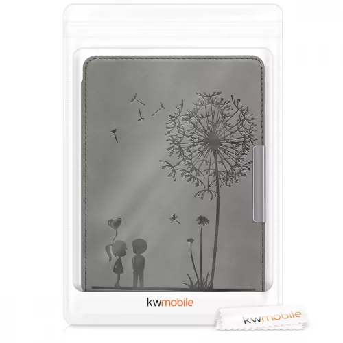 Pouzdro pro Kindle Paperwhite 10, ekologická kůže, šedá, 48975.03