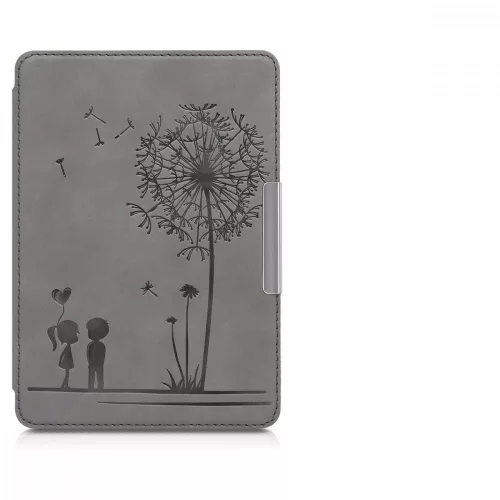 Pouzdro pro Kindle Paperwhite 10, ekologická kůže, šedá, 48975.03
