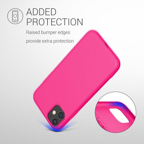 Pouzdro pro Apple iPhone 11, silikonové, růžové, 49783.77