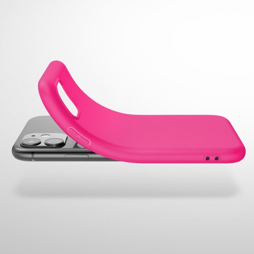 Pouzdro pro Apple iPhone 11, silikonové, růžové, 49783.77