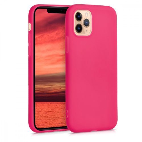 Pouzdro pro iPhone 11 Pro Max, silikonové, růžové, 49782.77