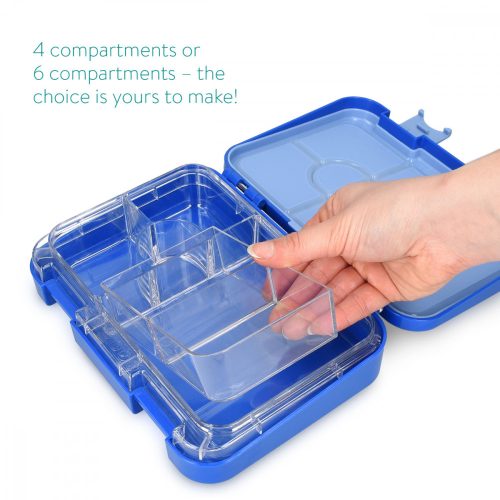 Bento Box obědový box s variabilními přihrádkami, 21 x 15 x 4,5 cm, 49877.01.17