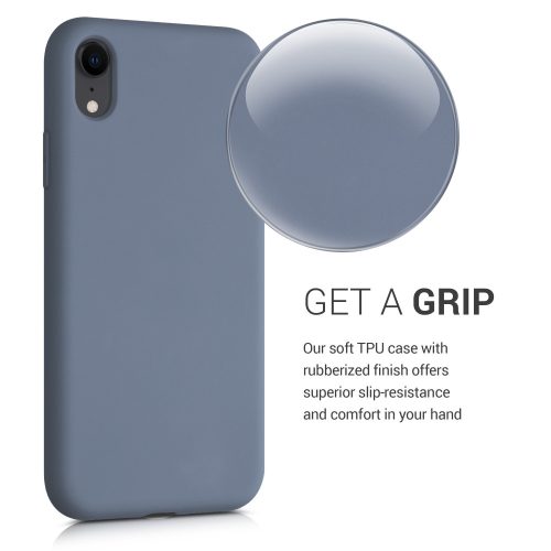 Pouzdro pro Apple iPhone XR, silikonové, modré, 49983.12