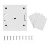 Sada 5 ks dvojitých síťových zásuvek RJ45 pro ethernetový kabel CAT6A, Kwmobile, bílá, kov, 50059.02.01