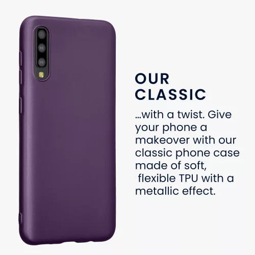 Pouzdro pro Samsung Galaxy A50, Silicon, Purple, 48056.115