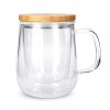 Cana de ceai Navaris cu infuzor si capac bambus, 500 ml, rezistenta la temperaturi, 50093.01