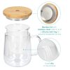 Cana de ceai Navaris cu infuzor si capac bambus, 500 ml, rezistenta la temperaturi, 50093.01