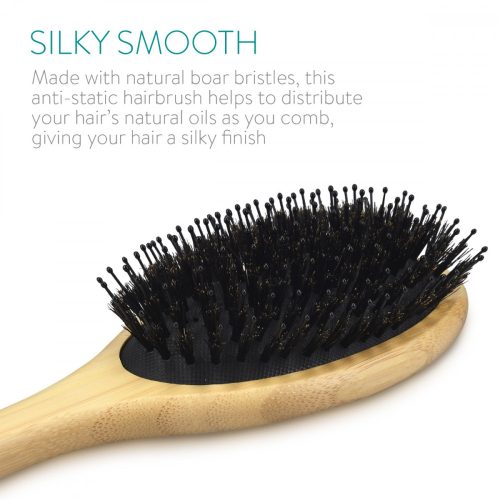Navaris bambusový kartáč na vlasy, 23,5 x 7 cm, 46693,24