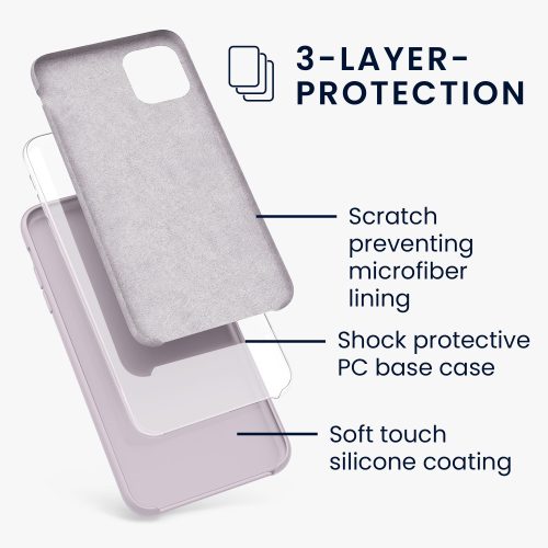 Pouzdro pro Apple iPhone 11, silikonové, fialové, 49724.109