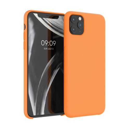 Pouzdro pro Apple iPhone 11 Pro Max, silikonové, oranžové, 49725.150