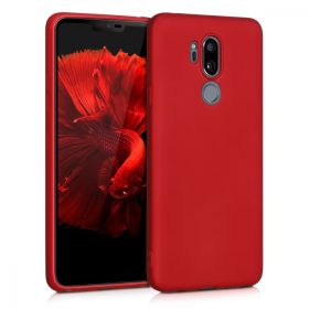   Pouzdro pro LG G7 ThinQ / G7 Fit / G7 One, silikonové, červené, 45159.36