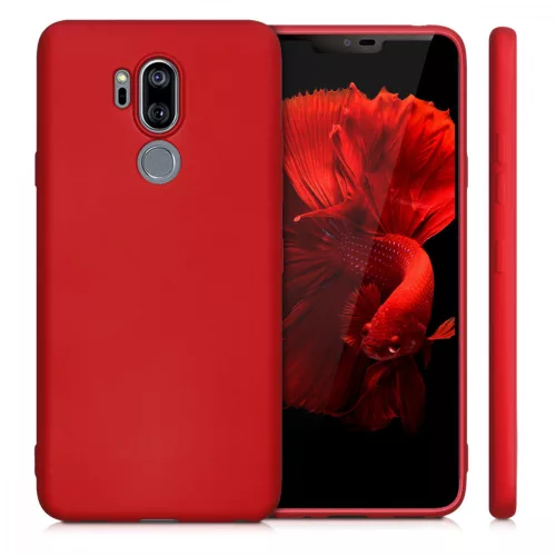 Pouzdro pro LG G7 ThinQ / G7 Fit / G7 One, silikonové, červené, 45159.36