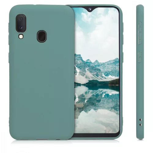 Pouzdro pro Samsung Galaxy A20e, silikonové, zelené, 48738.171