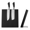Suport cutite magnetic Navaris din lemn de cauciuc, 27,7x27,5x12 cm, 47366.03