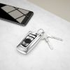 Krytka na klíče od auta pro BMW - 3 tlačítka - Keyless Go, silikonová, stříbrná, 50978.94