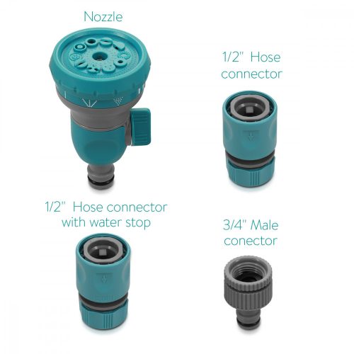 Sada 4 hadicových spojek Navaris, tryska, sada faucetů, spojka hadice, 51021.01