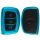 Kryt na klíče od auta pro Hyundai / Kia - 3 tlačítka - Keyless Go, silikonový, modrý, 51052.98