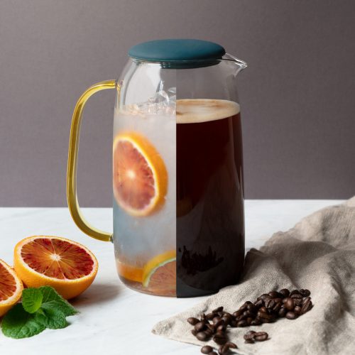 Karafa na vodu Navaris 1,55 l se 4 sklenicemi, Universal, Glass, 51066.04.05