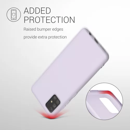 Pouzdro pro Samsung Galaxy A51, silikonové, fialové, 51196.108